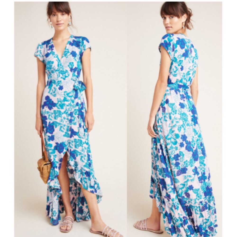 Anthropologie Tonga Wrap Maxi Dress - Picture 1 of 8